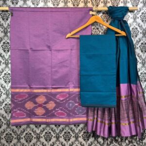 Pochampally Ikkat Silk Mix Unstitched Ethnic Dress Materials -CKSMDM00010