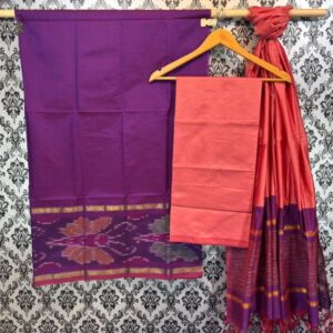 Pochampally Ikkat Silk Mix Unstitched Ethnic Dress Materials -CKSMDM00012
