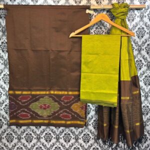 Pochampally Ikkat Silk Mix Unstitched Ethnic Dress Materials -CKSMDM0002