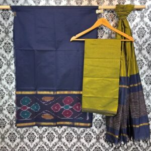 Pochampally Ikkat Silk Mix Unstitched Ethnic Dress Materials -CKSMDM00024