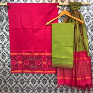 Pochampally Ikkat Silk Mix Unstitched Ethnic Dress Materials -CKSMDM00032