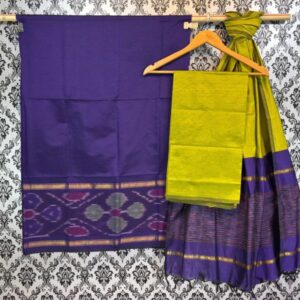 Pochampally Ikkat Silk Mix Unstitched Ethnic Dress Materials -CKSMDM0004