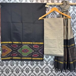 Pochampally Ikkat Silk Mix Unstitched Ethnic Dress Materials -CKSMDM00041