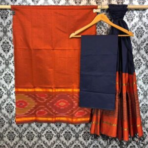 Pochampally Ikkat Silk Mix Unstitched Ethnic Dress Materials -CKSMDM00050