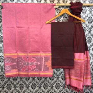 Pochampally Ikkat Silk Mix Unstitched Ethnic Dress Materials -CKSMDM00052