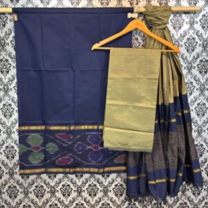 Pochampally Ikkat Silk Mix Unstitched Ethnic Dress Materials -CKSMDM00054