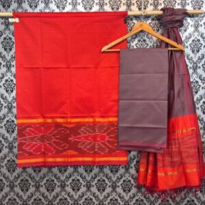 Pochampally Ikkat Silk Mix Unstitched Ethnic Dress Materials -CKSMDM00055