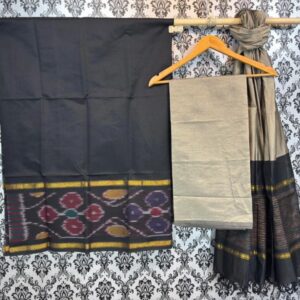 Pochampally Ikkat Silk Mix Unstitched Ethnic Dress Materials -CKSMDM00059