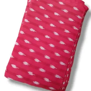 ikkat cotton fabric, Pochampally single ikat handloom cotton fabric, pure cotton fabric, Pure ikat cotton fabric