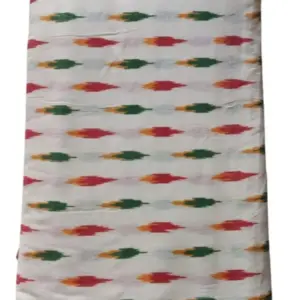 ikkat cotton fabric, Pochampally single ikat handloom cotton fabric, pure cotton fabric, Pure ikat cotton fabric
