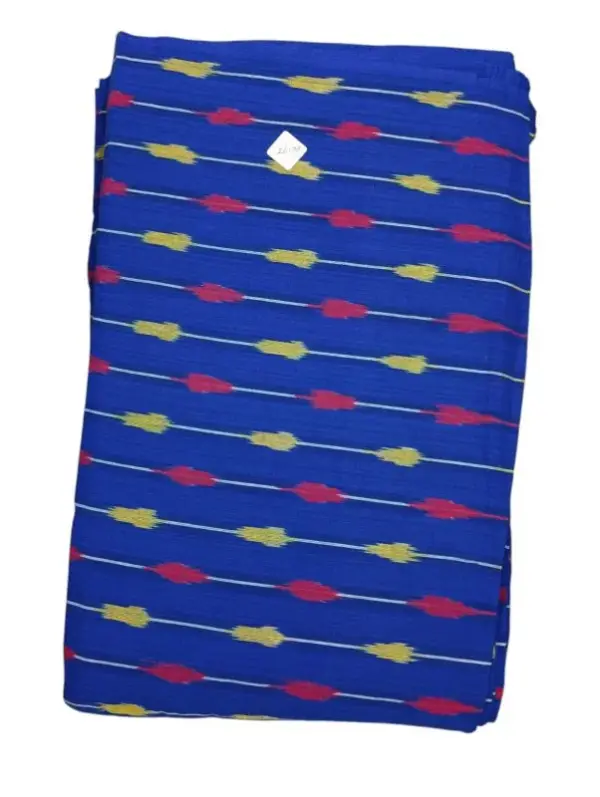 ikkat cotton fabric, Pochampally single ikat handloom cotton fabric, pure cotton fabric, Pure ikat cotton fabric