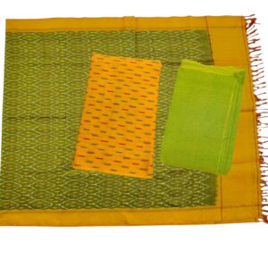 Pochampally Double Ikkat Cotton Dress Materials Unstitched Ethnic Suits - DIDM00046