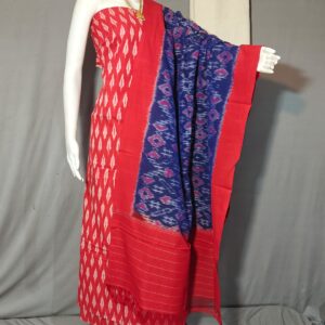 Pochampally Double ikkat dress materials, double Ikkat cotton suits, double ikkat salwar suit sets