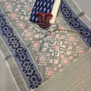 Pochampally Double ikkat dress materials, double Ikkat cotton suits, double ikkat salwar suit sets