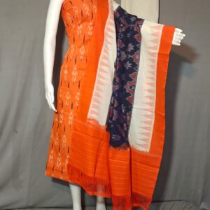 Pochampally Double ikkat dress materials, double Ikkat cotton suits, double ikkat salwar suit sets