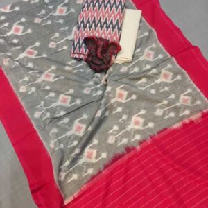 Pochampally Double ikkat dress materials, double Ikkat cotton suits, double ikkat salwar suit sets