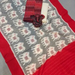 Pochampally Double ikkat dress materials, double Ikkat cotton suits, double ikkat salwar suit sets
