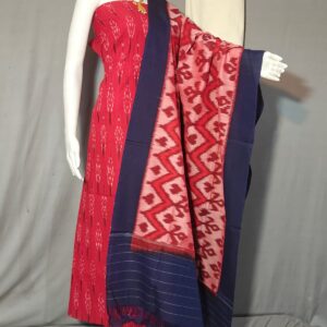 Pochampally Double ikkat dress materials, double Ikkat cotton suits, double ikkat salwar suit sets