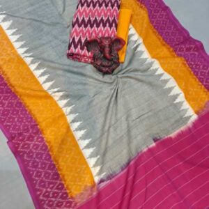 Pochampally Double ikkat dress materials, double Ikkat cotton suits, double ikkat salwar suit sets