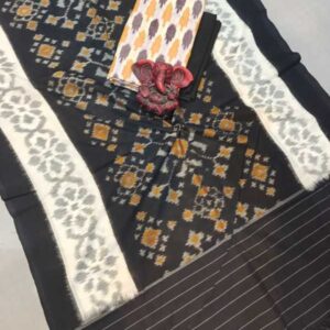 Pochampally Double ikkat dress materials, double Ikkat cotton suits, double ikkat salwar suit sets