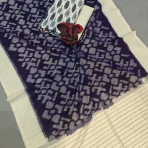 Pochampally Double ikkat dress materials, double Ikkat cotton suits, double ikkat salwar suit sets
