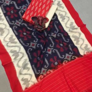 Pochampally Double ikkat dress materials, double Ikkat cotton suits, double ikkat salwar suit sets