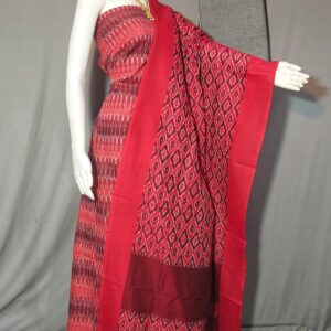 Pochampally Double ikkat dress materials, double Ikkat cotton suits, double ikkat salwar suit sets