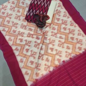 Pochampally Double ikkat dress materials, double Ikkat cotton suits, double ikkat salwar suit sets