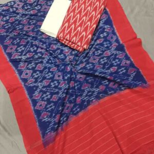 Pochampally Double ikkat dress materials, double Ikkat cotton suits, double ikkat salwar suit sets