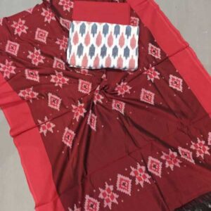 Pochampally Double ikkat dress materials, double Ikkat cotton suits, double ikkat salwar suit sets