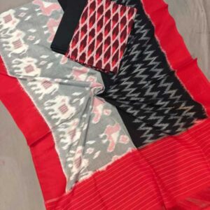 Pochampally Double ikkat dress materials, double Ikkat cotton suits, double ikkat salwar suit sets