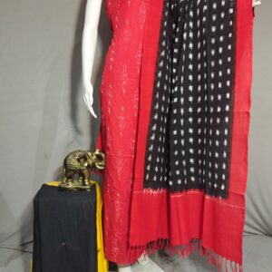 Pochampally Double ikkat dress materials, double Ikkat cotton suits, double ikkat salwar suit sets
