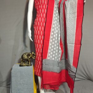 Pochampally Double ikkat dress materials, double Ikkat cotton suits, double ikkat salwar suit sets