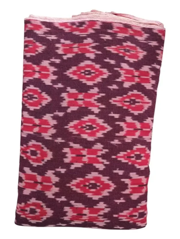 Double Ikkat cotton fabric Handloom materials -  DIKCF0001
