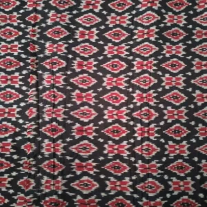 Double Ikkat cotton fabric Handloom materials -  DIKCF00010