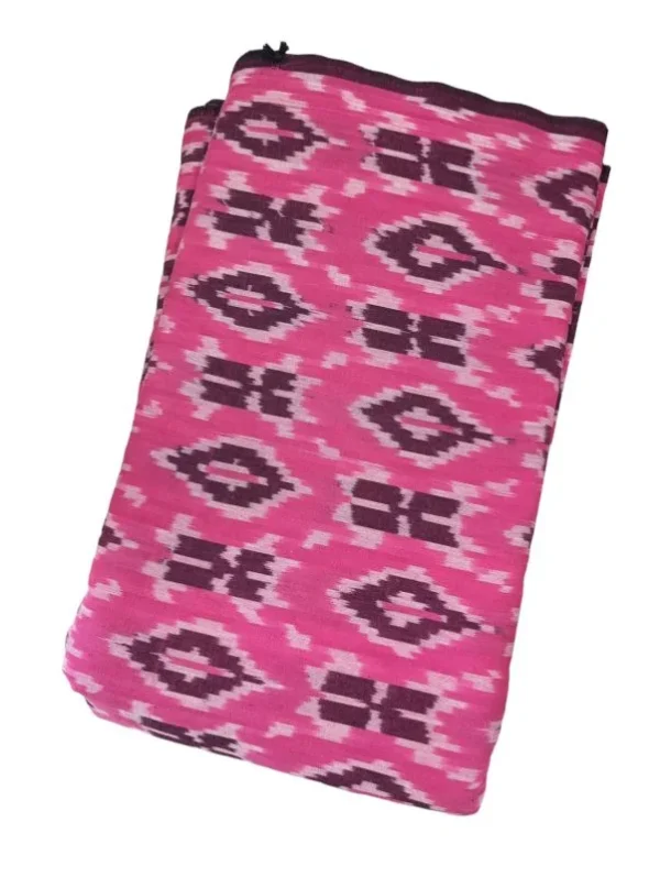 Double Ikkat cotton fabric Handloom materials -  DIKCF00011