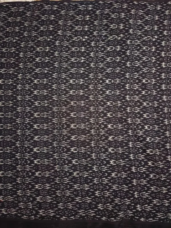 Double Ikkat cotton fabric Handloom materials -  DIKCF00012