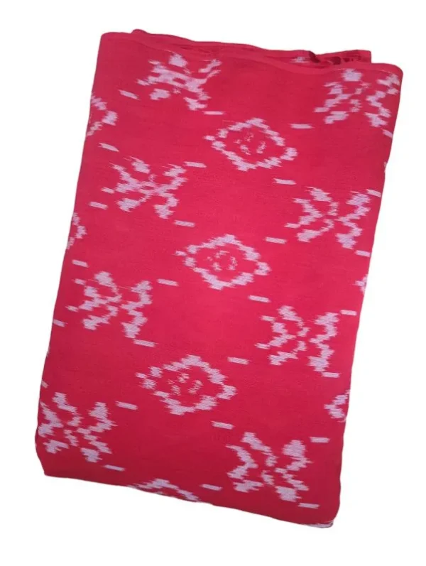 Double Ikkat cotton fabric Handloom materials -  DIKCF00013