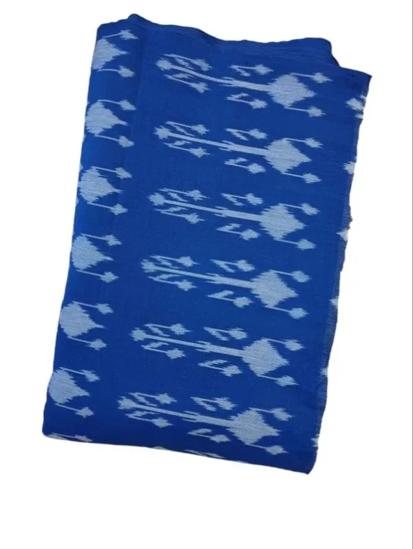 Double Ikkat cotton fabric Handloom materials -  DIKCF00014