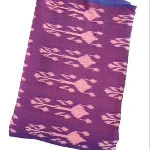Double Ikkat cotton fabric Handloom materials -  DIKCF00015