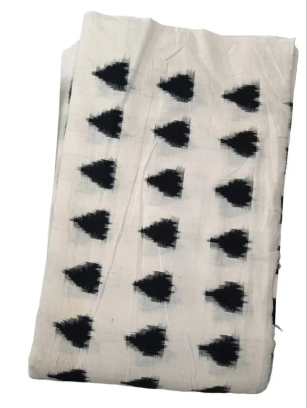 Double Ikkat cotton fabric Handloom materials -  DIKCF00019