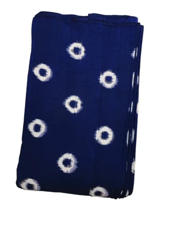 Double Ikkat cotton fabric Handloom materials -  DIKCF00020