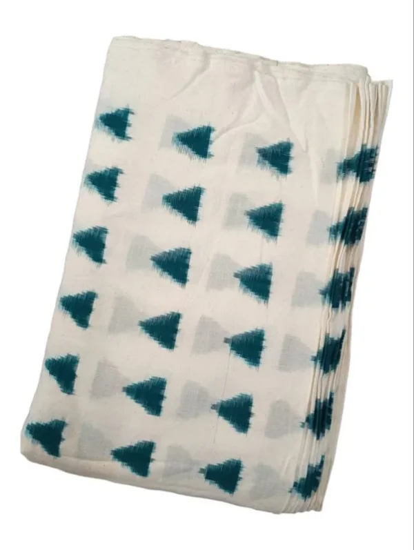 Double Ikkat cotton fabric Handloom materials -  DIKCF00022