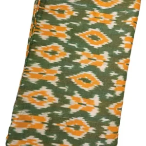 Double Ikkat cotton fabric Handloom materials -  DIKCF0005