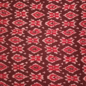 Double Ikkat cotton fabric Handloom materials -  DIKCF0008