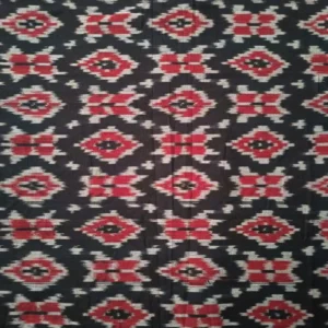 Double Ikkat cotton fabric Handloom materials -  DIKCF0009