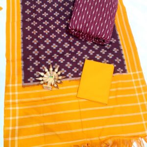 Double ikkat dress materials, Pochampally ikkat suits, double ikkat salwar suits, ikkat dress, ikkat dupatta