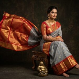 Gadwal Semi Silk Sarees With Blouse -PRSG39012
