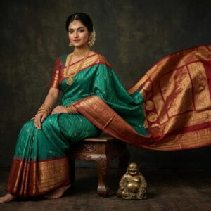 Gadwal Semi Silk Sarees With Blouse -PRSG39013