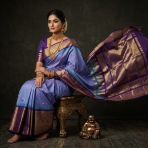 Gadwal Semi Silk Sarees With Blouse -PRSG39014
